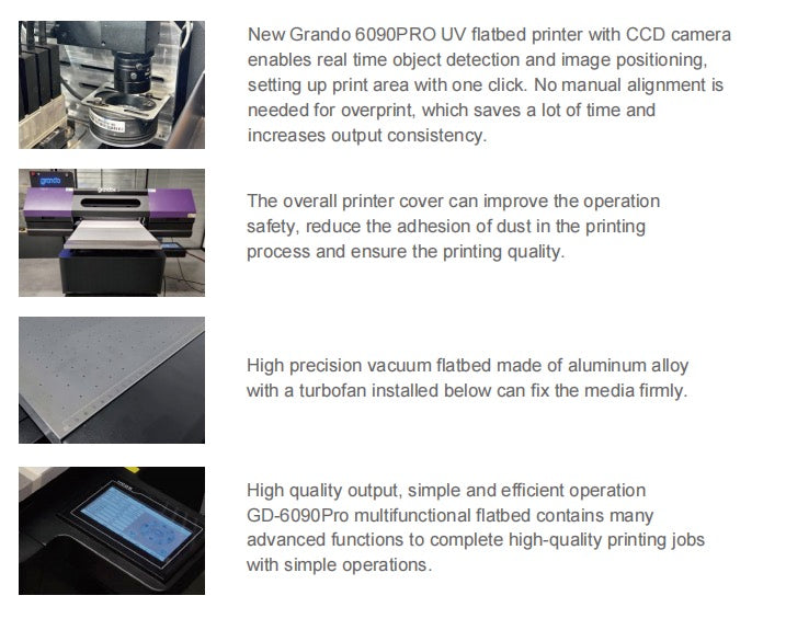 GD-6090Pro (2*3ft) Visual Flatbed Printer